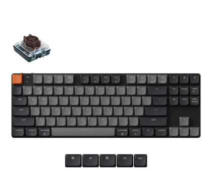 Klawiatura Keychron K1X Low Profile Brown Switch White Backlight TKL 80% ver. 6 K1X-A3